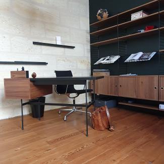Bureau Pierre Paulin & Bibliothèque mural String-Furniture